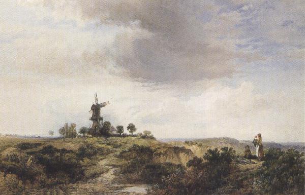 George cole The Windmilll on the Heath (mk37) oil painting image